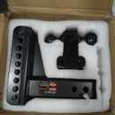 2.5 inch Adjustable Trailer Hitch 2-1/2 Receiver Drop Hitch Fits 2.5" Receiver 6" Rise/Drop, 2'' & 2-5/16'' Ball 25000 LBS Heavy Duty for RVs, Campers, Boat Trailer