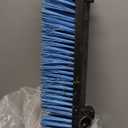 18 Inches Outdoor Push Broom Heavy Duty Shop Broom with 63" Long Handle for Deck Driveway Garage Yard Patio Concrete Floor Cleaning(Blue)