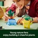 LEGO Botanicals Happy Plants Building Toy for Kids, Girls, and Boys 9+ - Playroom Decor for Desk or Shelf - Birthday Gift Idea for Young Gardeners - Artificial Indoor Plant for Play & Display 