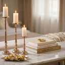 Abbott Collection Medium Classic Pillar Holder, Medium (18.5"H)