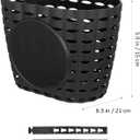 BESPORTBLE Kids Bike Basket Plastic Front Handlebar Bicycle Lift Off Baskets for Children Bike Accessories (Black) Size S