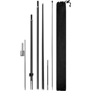 17FT Feather Flag Pole Kit  Heavy Duty Fiberglass Flagpole for 11.513FT Feather Flags, Outdoor Wind Resistant Banner Stand, Teardrop Flag Pole Replacement