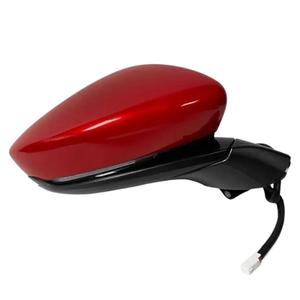 Wing Door Mirror Car Accessories For Mazda 3 For Axela 2020-2023 Outside Rearview Mirror Side Rear View Assembly Complete Door Mirror(Red,5pin right)