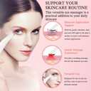 Eye Lift Wand, 3 in 1 Vibrating Red Light 98F to 113F LCD Display Eye Massager for Dry Eyes, Dark Circles and Puffiness, Electrical Face, Neck Sculpting Pen for Fine Lines and Wrinkles