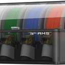 Bambu Lab AMS - Automatic Material System, Support Up to 16 Colors/Multi Materials, Filament Auto-loading, Worry-free Printing & Intelligent Filament Detection Compatible with Bambu Lab P1P 3D Printer