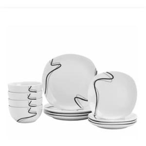 Tabletops Gallery Unlimited Logan Dinnerware Set 12PC