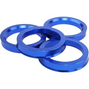 57.1 to 73.1 Hub Centric Rings (Pack of 4) Aluminium Alloy Wheel Center Rings Hubrings 73.1 to 57.1 ID=57.1mm OD=73.1mm (Blue)