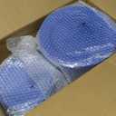 I00000 200 Pcs Plastic Plates, Plates Disposable Blue Party Plates Include 100 Blue Dinner Plate 10’’ and 100 Plastic Dessert Plate 7’’ Perfect for Wedding, Party