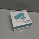 2 x Silicone Foldable Novelty Dinner Plates,Baby Plates Travel Essential with Forks and Spoons,Microwave & Dishwasher Safe,Aqua