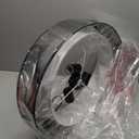 DLLT 3 Lights Semi Flush Mount Ceiling Light Fixture, Modern Black Ceiling Lamp with Double Fabric Shade, Close to Ceiling Lamps for Kitchen, Bedroom, Hallway, Dining Room