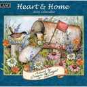 Lang Heart & Home 2026 Wall Calendar  13.4?  12?, 12-Month Calendar with Stapled Binding, Linen-Embossed Art by Susan Winget, Calm Home & Garden Imagery