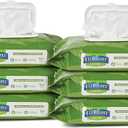 FitRight Personal Cleansing Wipes with Aloe (8x10 inch) 600 Pieces Moisturizing Body Wipes for Adults Bathing and Incontinence Cleaning Scented Cloth Adult Wipes for Elderly Care