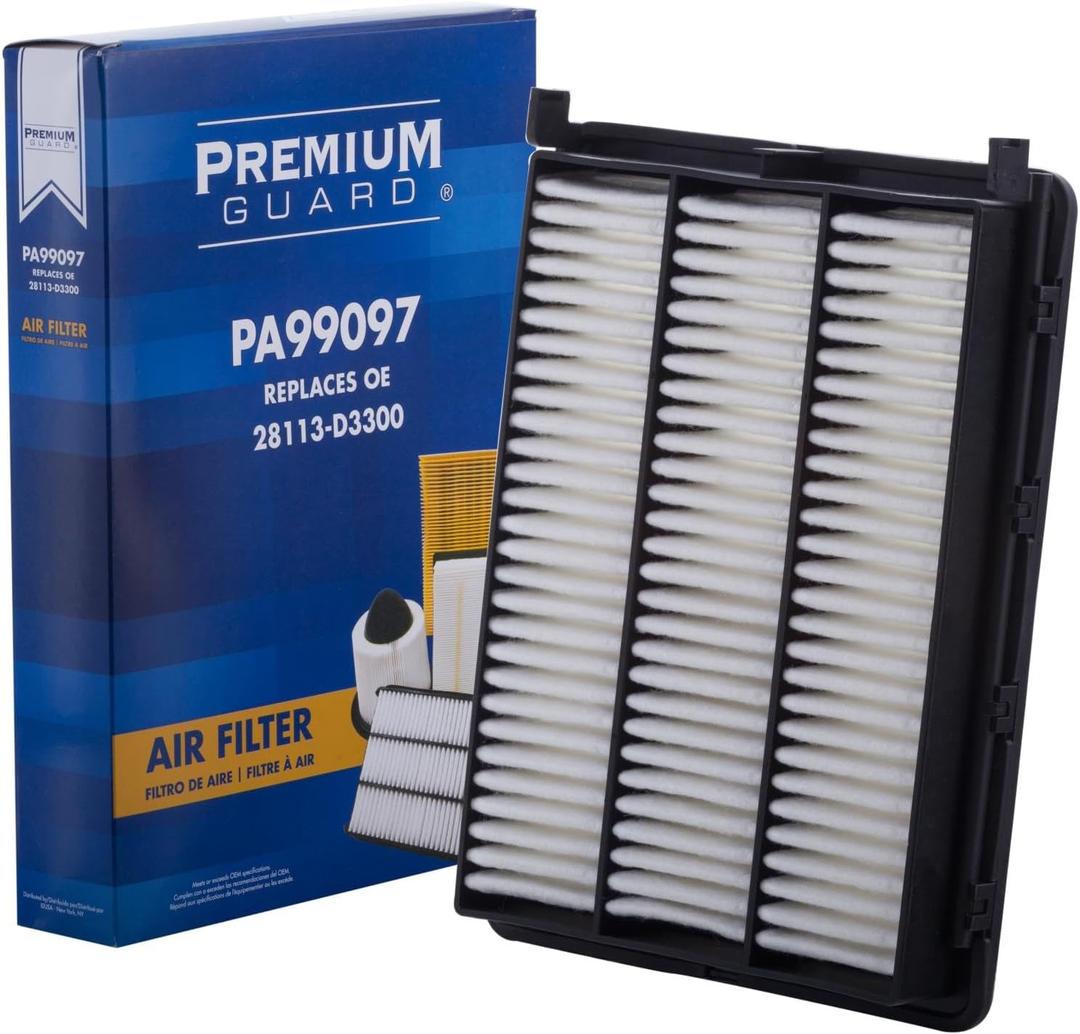 PG Engine Air Filter PA99097 | Fits 2017-2022 Kia Sportage, 2016-2021 Hyundai Tucson (Premium Guard-1 PK)