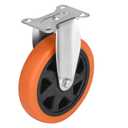 6 Inch Caster Wheels Set of 4 (2 Rigid, 2 Swivel), Ball Bearing 360 Degree Plate Swivel Castors Wheel Load 3000 lbs, Casters for Furniture, Workbench, Dolly, Cart