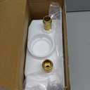 Press Washing Machine Outlet Box with Center Drain, 1/2 Inch Press x 3/4 Inch MHT with Copper Press Connections, Washer Faucet Recessed Box, Press Tool Required for Washer Box