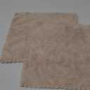 MOONQUEEN Microfiber Facial Cloths Fast Drying Washcloth 12 Pack - Premium Soft Makeup Remover Cloths - Cream