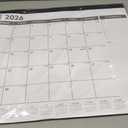 OuMuaMua Large Desk Calendar 2026-2027 - 19 Months from Jun. 2026 through Dec. 2027, 22 x 17 Inches Desktop Wall Calendar with Julian Date To-do & Notes, Corner Protectors for School Home Office
