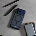 TORRAS Strong Magnetic & Seamless Stand for iPhone 17 Pro Max Case, Fit for MagSafe, Military Grade Drop Protection, Invisible Adjustable Kickstand, Camera Control Button, Translucent Matte Deep Blue