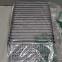 Ggbin Grey Plastic Stacking Storage Basket, Slim Pantry Basket Bins, 6 Packs