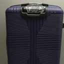 Karl home Hardshell Carry On Luggage with Spinner Wheels, Lightweight PP Hardside Small Suitcase with Built-in Lock & Smooth Zipper, 22 Inch Airline Approved, Blue