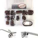 148PCS FKM Viton Turbocharger Pipe O-Ring Assortment Set for BMW