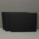 3-Pack Black Trifold Display Boards, 24 x 16 Inches Tri-Fold Corrugated Presentation Boards for Classroom Projects, Science Fairs, Business Events, and Exhibits