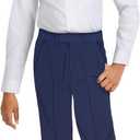 Calvin Klein Boys' Long Sleeve Slim Fit Dress Shirt, Button-Down Style with Cuffs & Shirttail Hem (12, White)