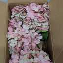 Hollyone 6PCS Pink Hydrangea Artificial Flowers Artificial Hydrangeas Silk Flowers for Home Decor Indoor Wedding Flower Faux Flower Kitchen Centerpiece Table Decorations