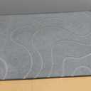 ZIKIBL Stone Bath Mat Diatomaceous Earth Shower Mat Non-Slip Super Absorbent Diatomite Stone Mats for Bathroom Floor Quick-Drying Easy to Clean (24''*16'' Grey)