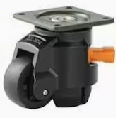 Stem Leveling Casters Wheel with Ratchet Handle Set of 4 Height Adjustable Caster, 1/2 Inch and M12 Stem Size, Total Load 580 Lbs Heavy Duty Industrial Retractable Casters T50