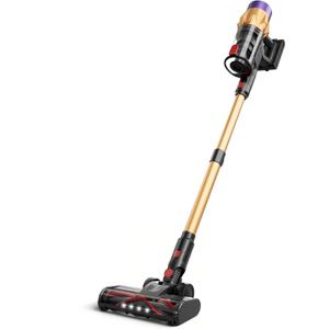 Cordless Vacuum Cleaner 45KPa/550W/60Mins, Self-Standing Handheld Vacuum with Touch Display, Stick Vacuum Cleaners, Anti-Tangle Brush Rechargeable Vacuums for Hardwood Floor Carpet Car Pet Hair