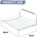 WALMANN Wall Shelves, 12 * 18 inch Wall-Mounted Storage Shelves for Garage, Closet, Laundry Room, Heavy Duty Wall Shelving, Holds Up to 60 lbs(Pack of 2, White)