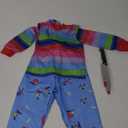 Halloween Chucky Costume for Kids Adult Good Guys Doll Child’s Play Cosplay Jumpsuit Includes Tattoo Scars and Prop Knife M