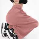 Womens Wide Leg Sweatpants Casual Loose Yoga Pants Comfy Lounge Joggers Baggy Sweatpants Pockets (Orange, XXL)