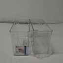 iDesign Plastic Stackable Kitchen Organizer Bin with Easy to Grip Integrated Handles for Kitchen, Fridge, Freezer, Pantry and Cabinet Organization, The Linus Collection  12" x 5" x 7.75", Clear