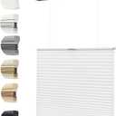 Top Down Bottom Up Cellular Cordless Shades, Accordion Light Filtering Blinds for Windows, Honeycomb Window Blinds, Window Shades for Home, Room Darkening Blinds White 40 Wide