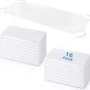 Newwiee 16 Pcs Standard Size Daycare Cot Sheet Bulk 20" x 48" White Breathable Microfiber Nap time Sheet Cot Bed Fitted Sheet Cover for Preschool Kid Child Children Toddler Boy Girl Back to School