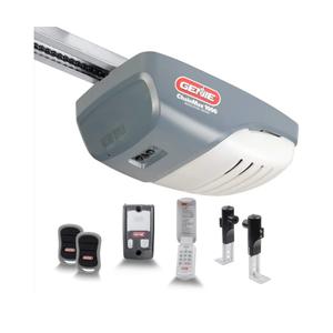 Genie ChainMax 1000 Garage Door Opener - Durable Chain Drive - Includes two 3-Button Pre-Programmed Remotes,Wall Console, Wireless Keypad, Safe-T-Beams - Model 3022-TKH, 140V DC Motor,Gray