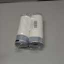 80 Counts 4 Gallon Small Drawstring Trash Bags, Small Garbage Bags Code a fit 10-15 Liter, 3.5-4 Gal Mini Trash Bag, White Trash Bin Liners for Home Office Kitchen Bathroom Bedroom