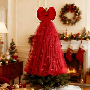 Christmas Giant Bow Decoration, Big Bows for Backdrop 59x20 Inch,Bow Themed Room Decor,Large Velvet Decorative Bows for Wedding Engagement Bachelorette Baby Shower Bridal Xmas (Wine Red, 20x59INCH)