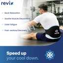 REVIX 45-Min Long-Lasting Back Ice Pack, Extra Large Ice Packs with Ice Grid Gel Design, Reusable Gel Ice Wrap, Cold Compress for Waist, Lower Lumbar, Tailbone Relief & Muscle Relaxation (15.5 x 10)