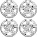 Wheel Skins Compatible with Toyota RAV4 2006-2012 17-inch Wheel Covers Set of 4pcs (Chrome)