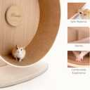 Niteangel Wooden Hamster Exercise Wheel: - Silent Hamster Running Wheel for Hamsters Gerbil Mice and Other Similar-Sized Small Pets (M)