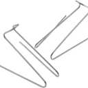 DGZZI 30PCS 1.5 Inch Fabric Panel Wall Wire Hooks Stainless Steel Cubicle Hook Wall Clip Picture Hanger for Fabric Walls at Office Kitchen Home Shelf Picture Key Hanging Accessories