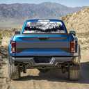 Rear Window Decals for Trucks Flag Mountain Pattern Printing Back Glass Stickers for Trucks Fit Most Pickup Trucks,Car Decal Vinyl Truck Rear Windshield Decal Pattern 15, 66 in x 20 in
