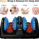 TISSCARE Foot Massager for Neuropathy: Shiatsu Feet Massager with Heat for Plantar Fasciitis, Pain Relief, Circulation, Deep Kneading Relaxation Massage for Women Men