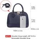 LOVEVOOK Purse for Women Crossbody Bags Classic Double Zip Top Handle Dome Satchel Bag