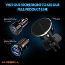 HUSSELL Magnetic Phone Car Mount, Air Vent Phone Mount for Car 360 Adjustable Universal Magnet Phone Holder - Compatible with Any Cell Phone, iPhone Galaxy LG Huawei