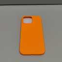 DOMAVER Case for iPhone 16 Pro Max 6.9'' Smooth Liquid Silicone Soft Gel Rubber Microfiber Lining Cushion Cover Shockproof Protective Phone Cases Compatible with iPhone 16 Pro Max-Orange