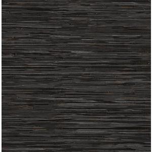 NuWallpaper Black Grassweave Peel and Stick Wallpaper, Textured Removable Wallpaper, Renter-Friendly, 20.5 in x 18 ft